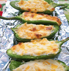 Cheesy Baked Jalapenos Inspired by Martha Stewart