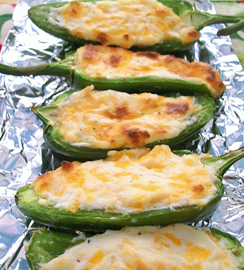 Cheesy Baked Jalapenos Inspired by Martha Stewart